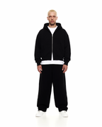 Double Zipper Sweater — Basalt Black