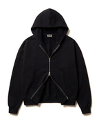 Double Zipper Sweater — Basalt Black