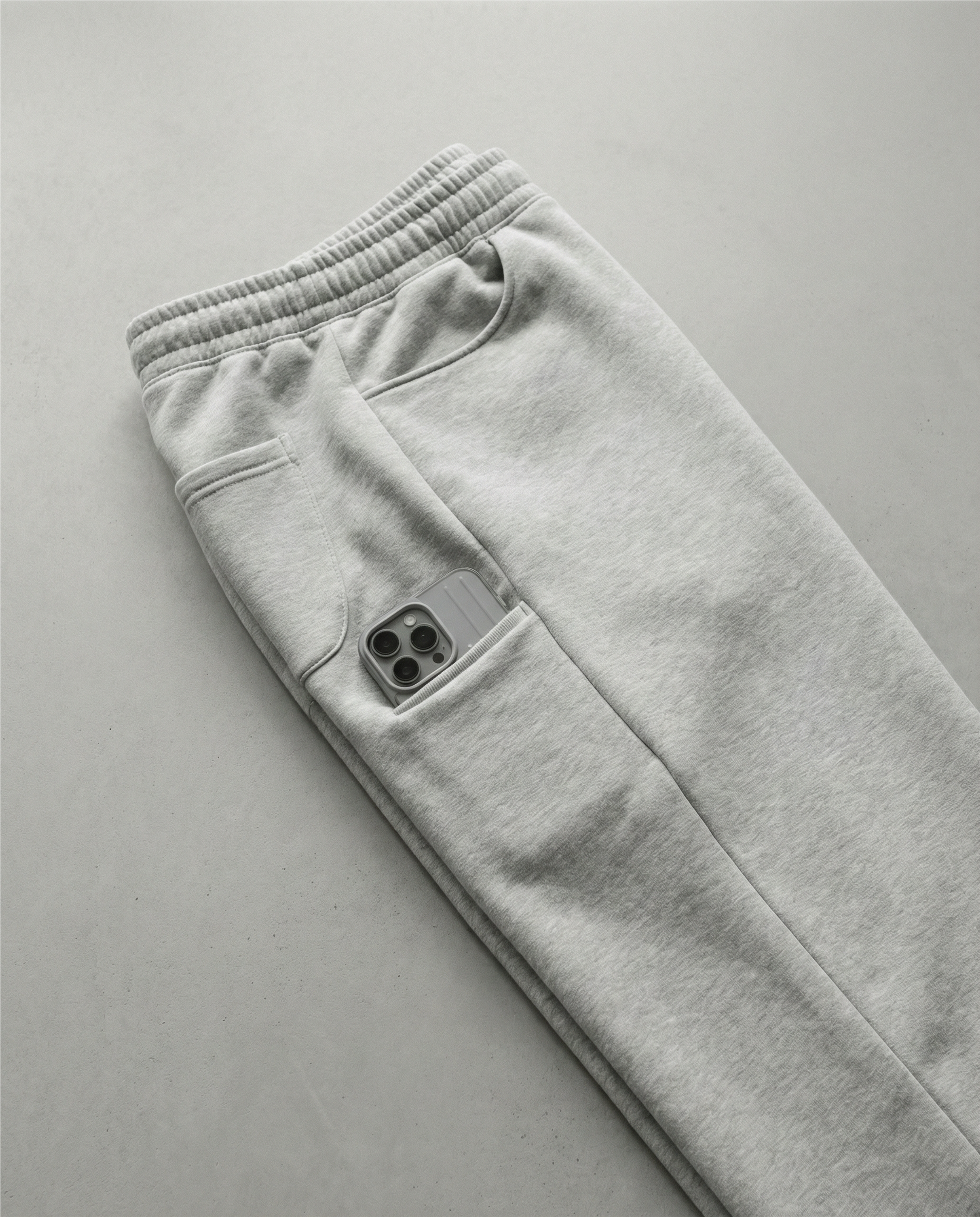 Wide-Leg Pants — Limestone Grey